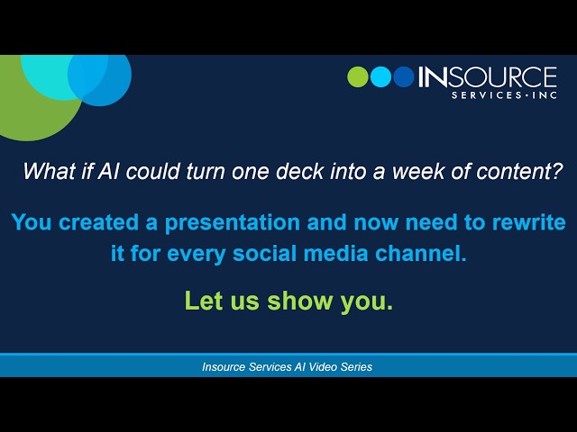 How to Repurpose Any Presentation Into Social Media Content with AI (Claude)