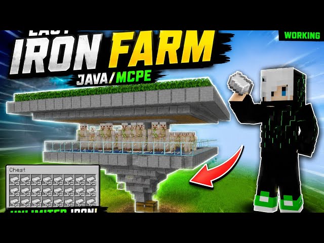Minecraft 1.21 Iron Farm Tutorial | 1000+ Iron Per Hour! 
