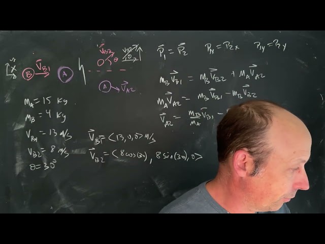 Physics Problem: 2D Asteroid Collision