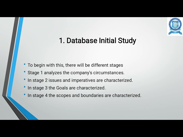 Unit-1/ Database Development life cycle