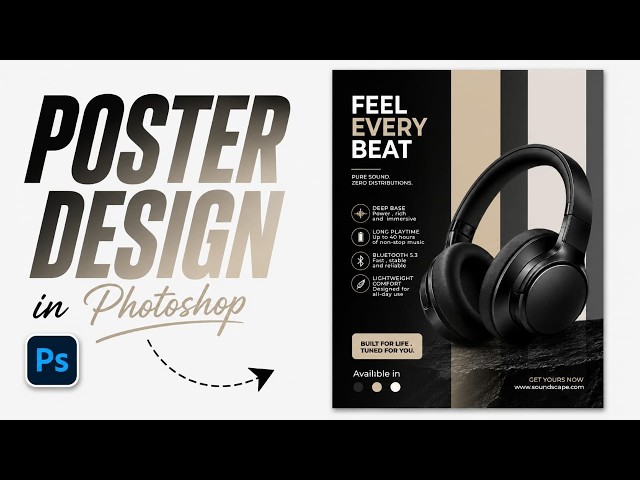 Poster Design in Photoshop 2026 | Professional Poster Design Tutorial for Beginners