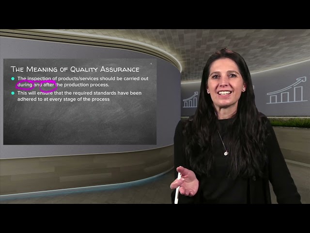 6.1 THE CONCEPT OF QUALITY - THE MEANING OF QUALITY, QUALITY CONTROL AND QUALITY ASSURANCE
