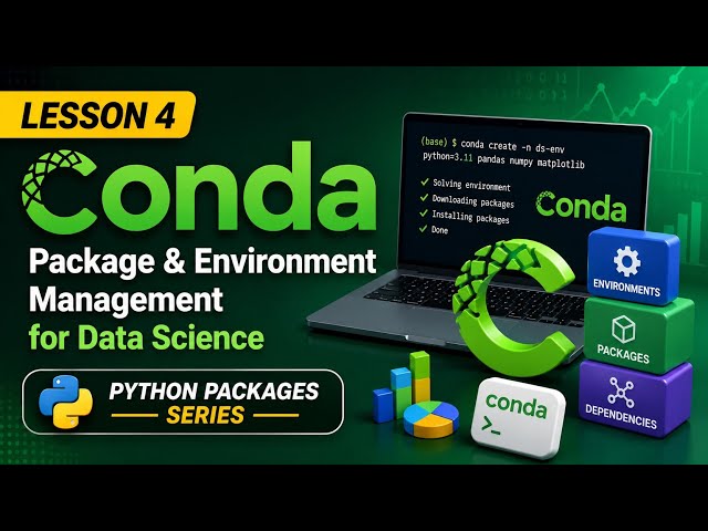 Lesson 4 - conda: Package & Environment Management for Data Science | Python Packages Series| Uplatz