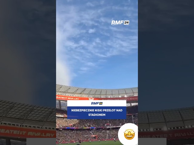 DANGEROUSLY LOW FLYOVER ABOVE THE STADIUM