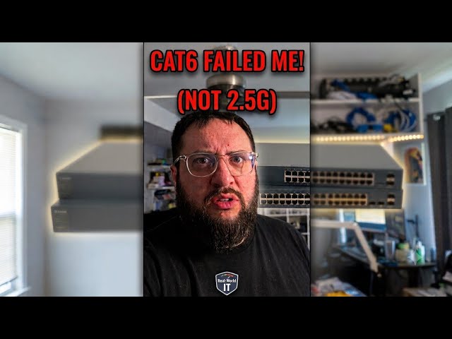 ​" CAT6 Can Do 10G! " So Why Did Mine Fail at Just 2.5G? Real-World IT Story #TechTip #networking