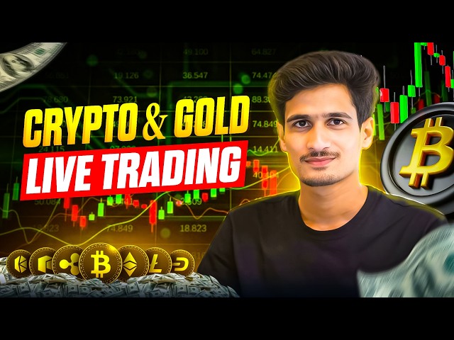 Crypto & Gold  Live Trading   |26  August    Tradervikash #bitcoin
