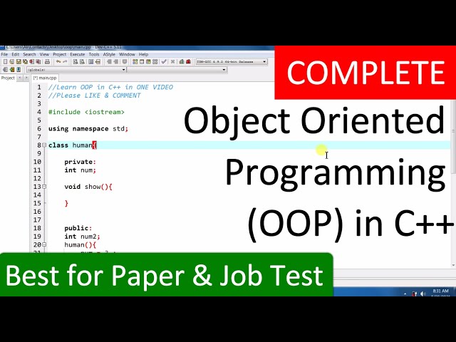 OOP Object Oriented Programming in C++ Tutorial in One Video | Complete OOP Course in Hindi/Urdu