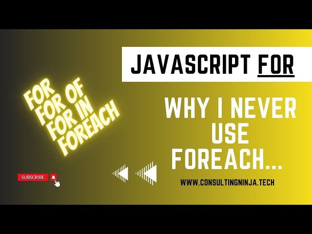 Javascript: for |  for of | for in | forEach
