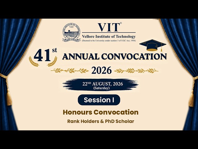 41st Annual Convocation - 2026  Session - I