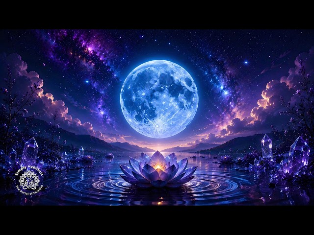 417Hz Blue Moon Portal ✨ Full Moon Meditation for Release & Renewal