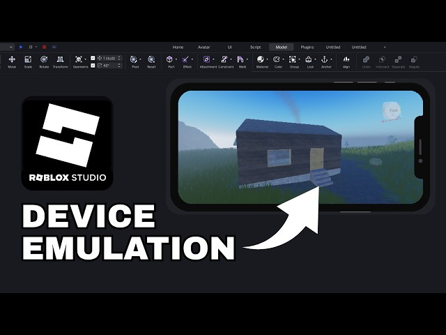 How to Find and Open the Device Emulation in Roblox Studio