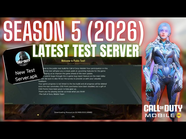 Season 5 Test Server Cod Mobile 2026 | Codm Test Server 2026 | New Latest Version Download link
