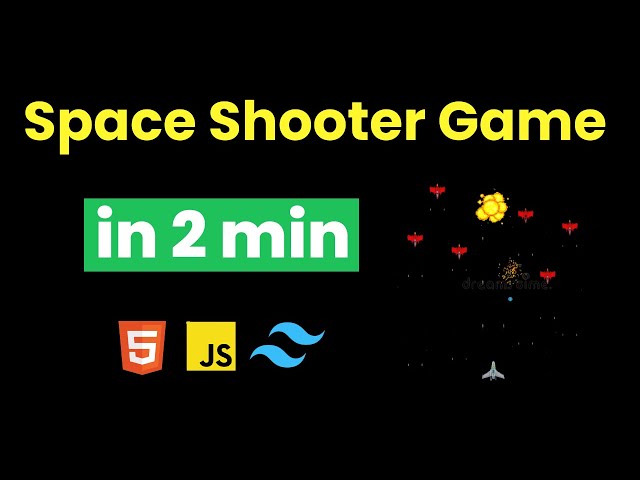 I Build Space Shooter Game in 2 min using Html & Tailwind css & Javascript