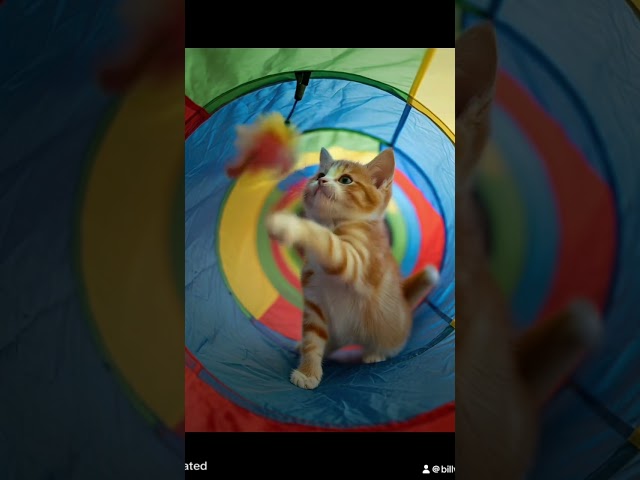 Just a bunch of cute videos of O’Malley. AI of course. #ai #kitten #babykittens #supercute ￼