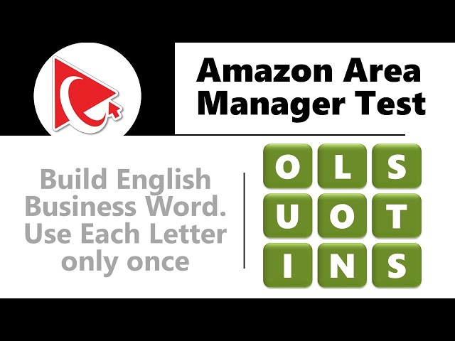 How to Pass AMAZON AREA MANAGER ASSESSMENT TEST - Questions and Answers with Solutions