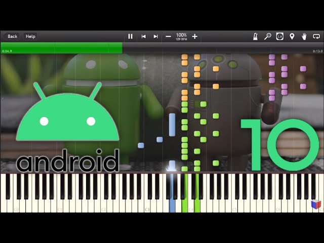 ANDROID 10 RINGTONES IN SYNTHESIA - Piano Tutorial