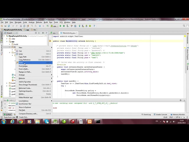 Android To MySql Database Without JSON