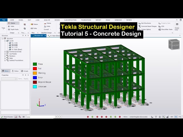 Tekla Structural Designer Tutorial 5 - Concrete Design