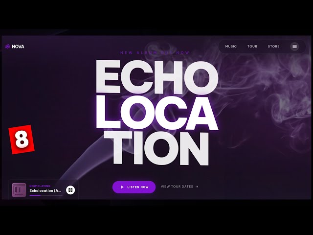 Building a Music Landing Page from Scratch 🎵 | Mobile Menus (HTML CSS JS) - Part 8