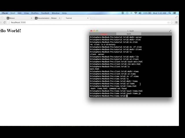 Meteor.js Tutorial