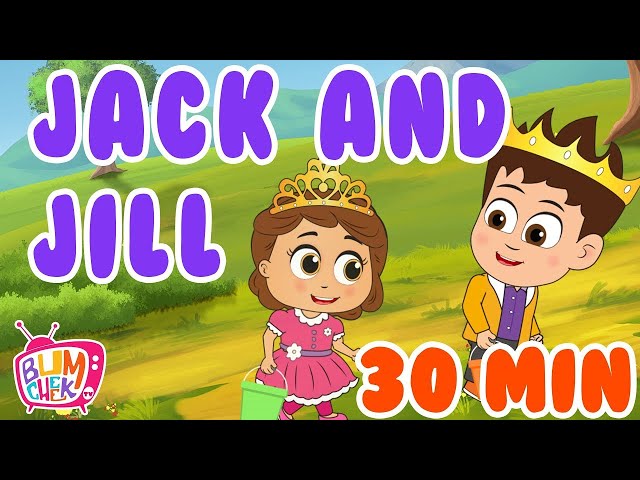 Jack and Jill Rhyme 🪜👫 | Classic Nursery Poem for Kids | Fun Learning Song & Animation | BumCheek TV