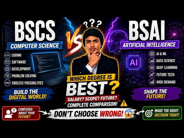 BSCS vs BSAI: Which Degree Is Actually Better in 2026? 🤯