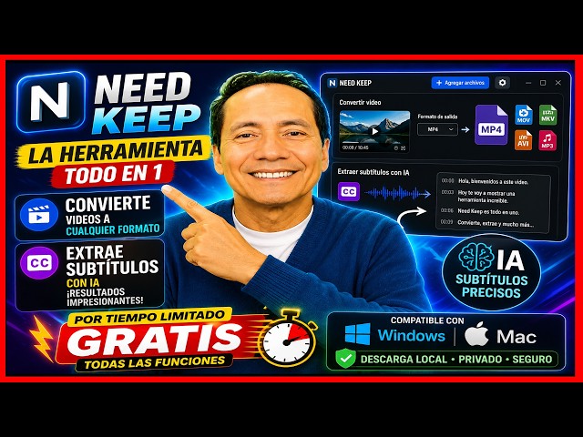 😱Probé Need Keep y los Subtítulos con IA me Sorprendieron… ¡GRATIS por Tiempo Limitado!