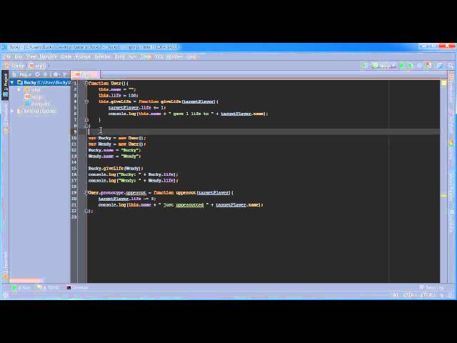 Node.js Tutorial for Beginners - 7 - Prototype