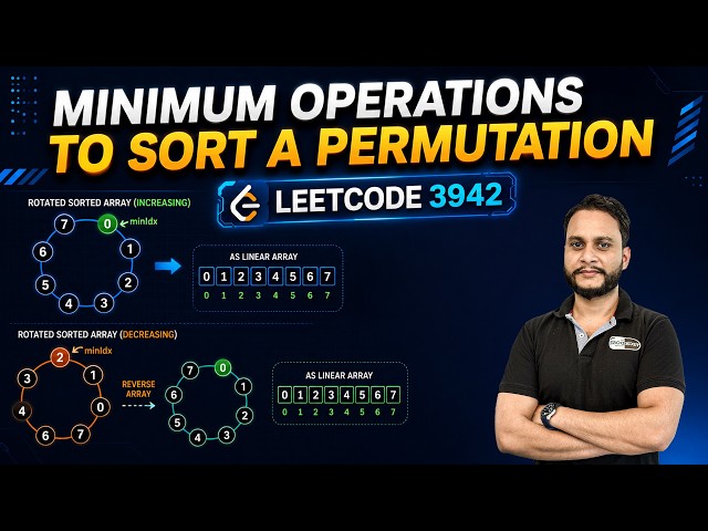 Minimum Operations to Sort a Permutation | Leetcode 3942