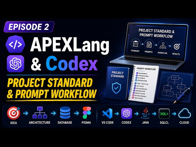 Oracle APEX 26.1 + APEXLang + Codex | Project Standard & Prompt Workflow | Episode 2