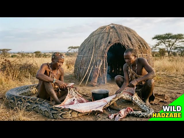 GIANT Python for Dinner? Extreme Primitive Cooking