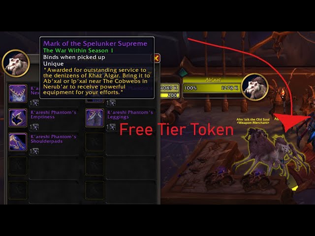 Where to get your FREE PvP/PvE tier piece - Vendor Location for The War Within season 1