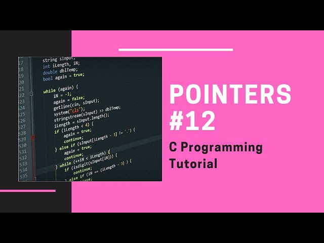 C Pointers Exercise 12: Using pointers with structures [C Programming]
