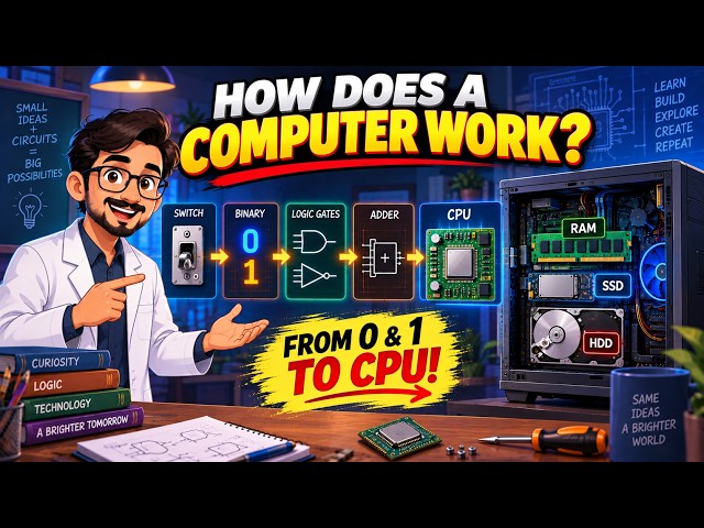 How Are Billions of 0s and 1s Turned Into a Computer?