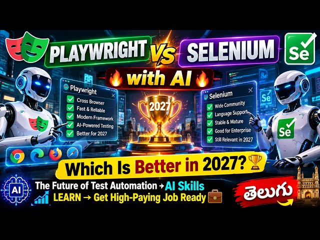 Playwright vs Selenium  |  Which Automation Tool is Better ? |  Playwright with AI Jobs | Naresh IT