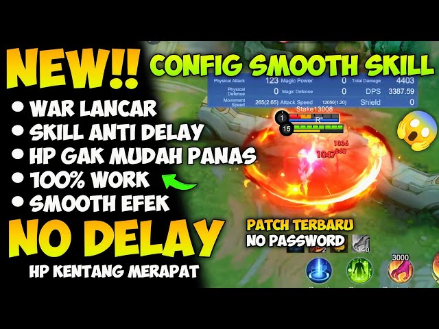 NEW🔥! ML Smooth Skill Config No Delay | Mobile Legends Bang Bang | Newest Patch