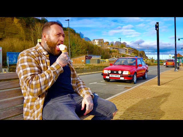 Getting ice cream in a Mint 1984 Ford Escort XR3i