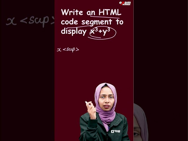 Write an HTML Code Segment !