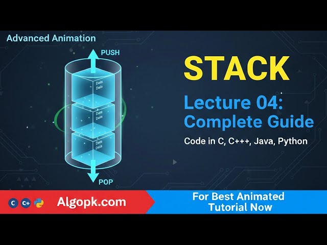 What is Stack in DSA? LIFO Concept Explained with Visual Animation 2026