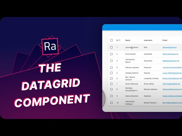 The Datagrid Component in React-Admin