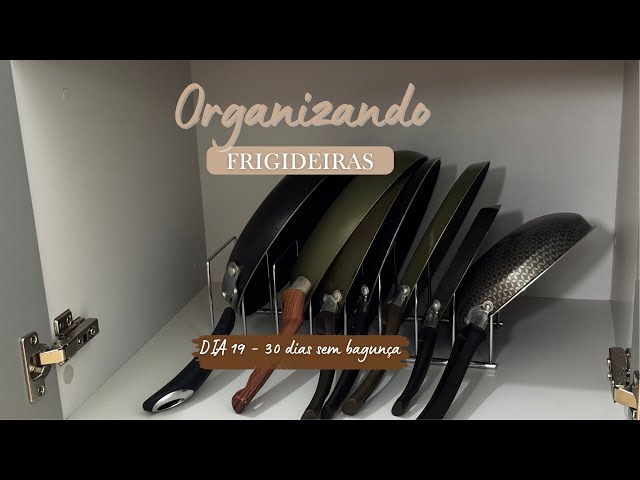 #30dayswithoutmess - DAY 19 - Organizing Frying Pans #organization #multiflon #kitchen #fryingpan