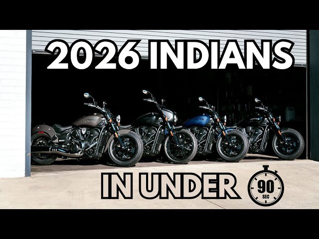 2026 Indian Motorcycles In Under 90 Seconds - Everything You Need To Know