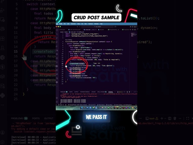 POST REST API Sample in Dart Frog
