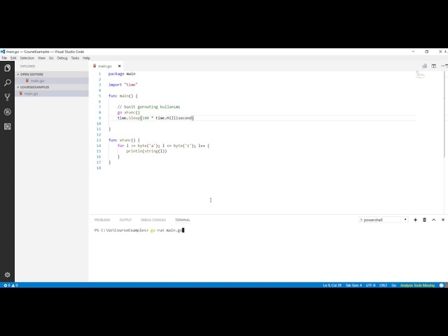 Go Programlama : Goroutines