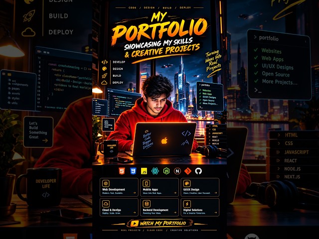 How to Create an Animated Developer Portfolio Website | Pawan Creates