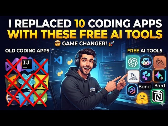 I Replaced 10 Coding Apps with These FREE AI Tools👨‍💻