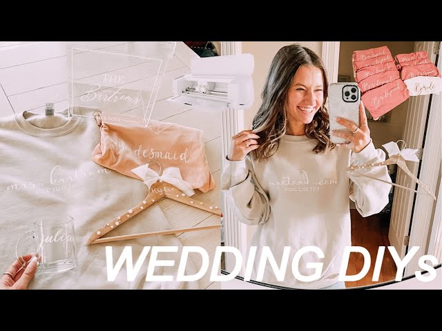 5 Wedding DIY Cricut Projects! *easy, affordable, + aesthetic* DIY WEDDING DECOR ON A BUDGET!