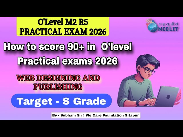 M2 R5 Web Designing Practical 🔥 Step by Step | Easy Explanation | Exam ReadyM2 R5💯💯💯