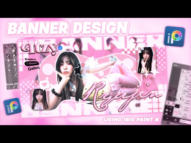 HOW TO MAKE A CUTE AESTHETIC BANNER IN IBIS PAINT X 🎀✨ | Full Tutorial