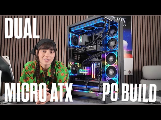 I built TWO PCs in one case (5080 + 5070 Dual system)
